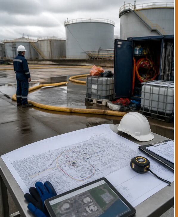 Разработка плана ликвидации разливов нефти в Новокуйбышевске